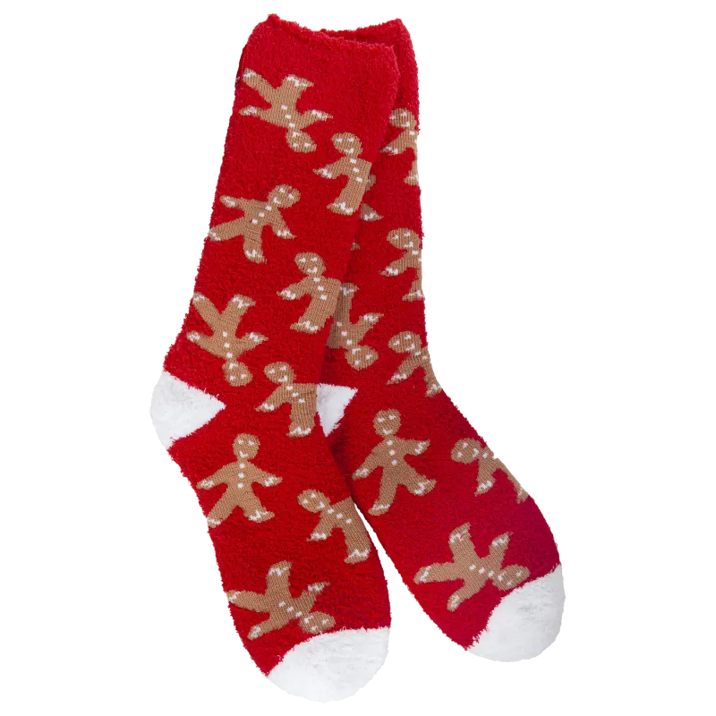 Gingerbread Man Cozy Crew Socks
