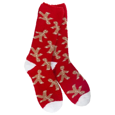 Gingerbread Man Cozy Crew Socks