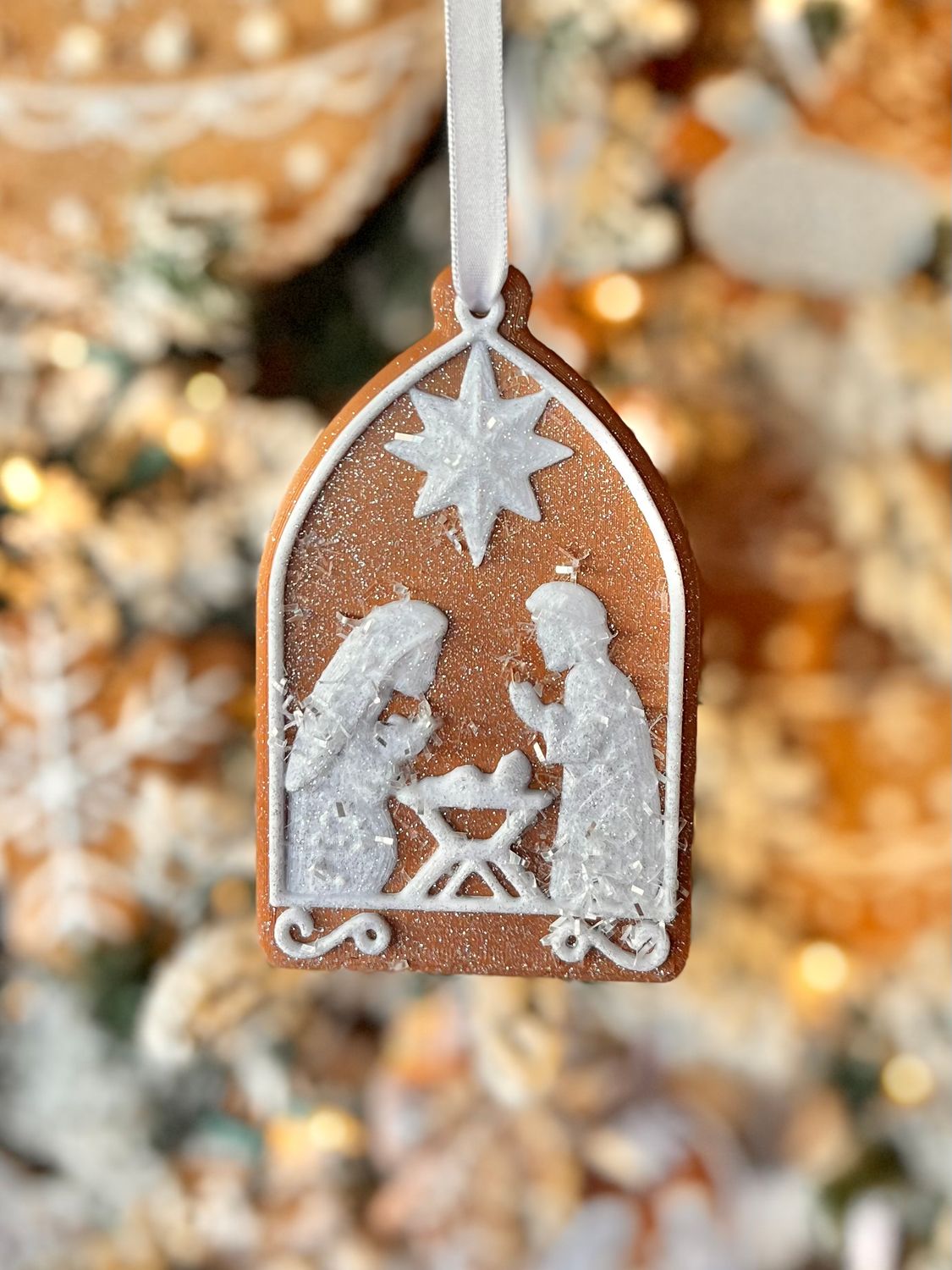 Ginger Grace Nativity Cookie Ornament