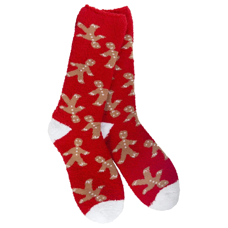 Gingerbread Man Cozy Crew Socks