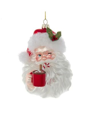 Santa Holding Cocoa Mug Ornament
