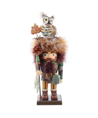 Woodsman Nutcracker with Owl