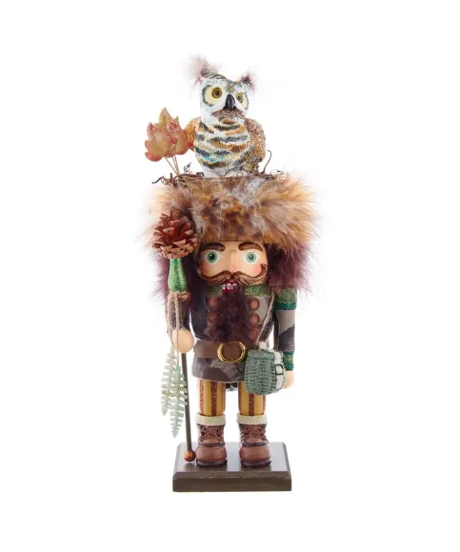 Woodsman Nutcracker with Owl
