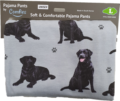 Black Labrador Pajama Bottoms