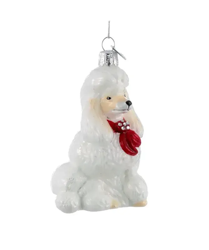 Poodle with Bandana Ornament