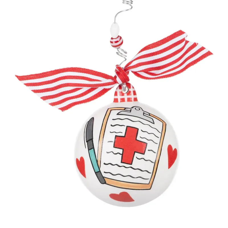 Nurse off the Charts Ball Ornament