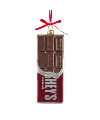 Glass Hershey's Bar Ornament