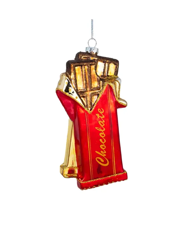 Glass Chocolate Bar Ornament