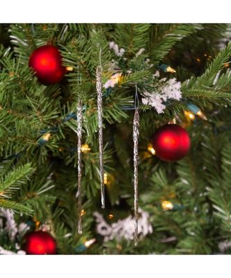 Long Glass Icicle Ornaments 6/Box