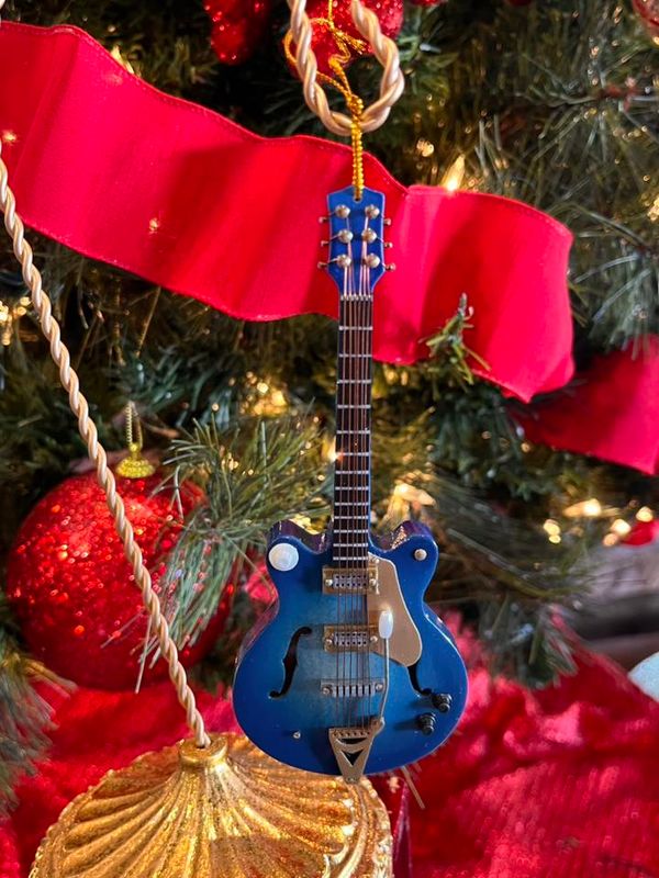 Blue Gibson Electric Guitar