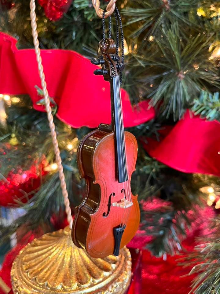 Wooden Cello Ornament