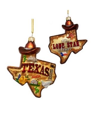 Glass Texas Ornament