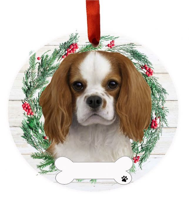 King Charles Cavalier Wreath Ornament