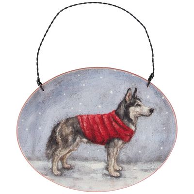 Cozy Husky Ornament