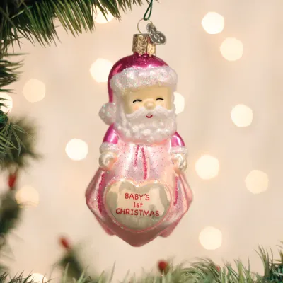 Baby Girl's First Santa Lovely Ornament