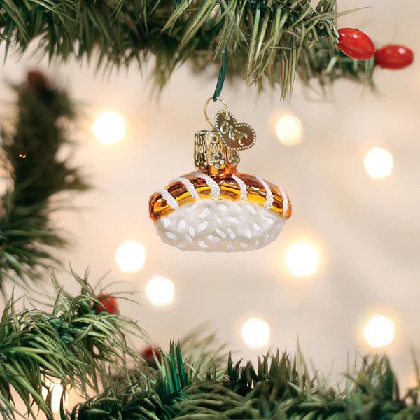 Mini Salmon Sushi Gumdrop Ornament