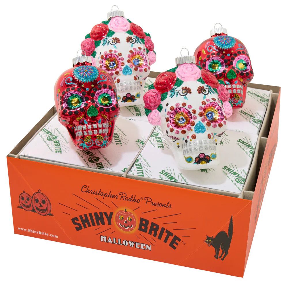 Halloween Skulls 4/box