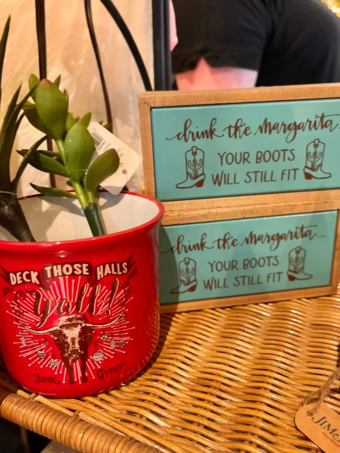 Drink the Margarita Box Sign