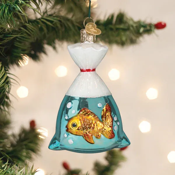 Goldfish in a Bag Ornament