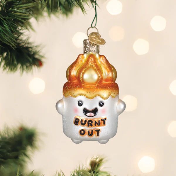 Burnt-Out Marshmallow Ornament