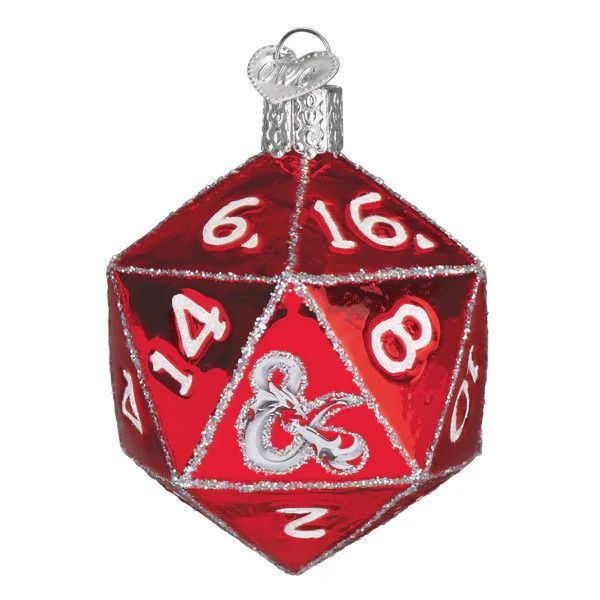 D&amp;D D20 Dice Ornament