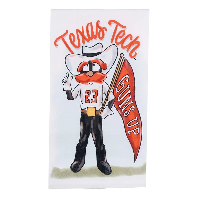 Texas Tech Red Raider Mascot Tea Towel
