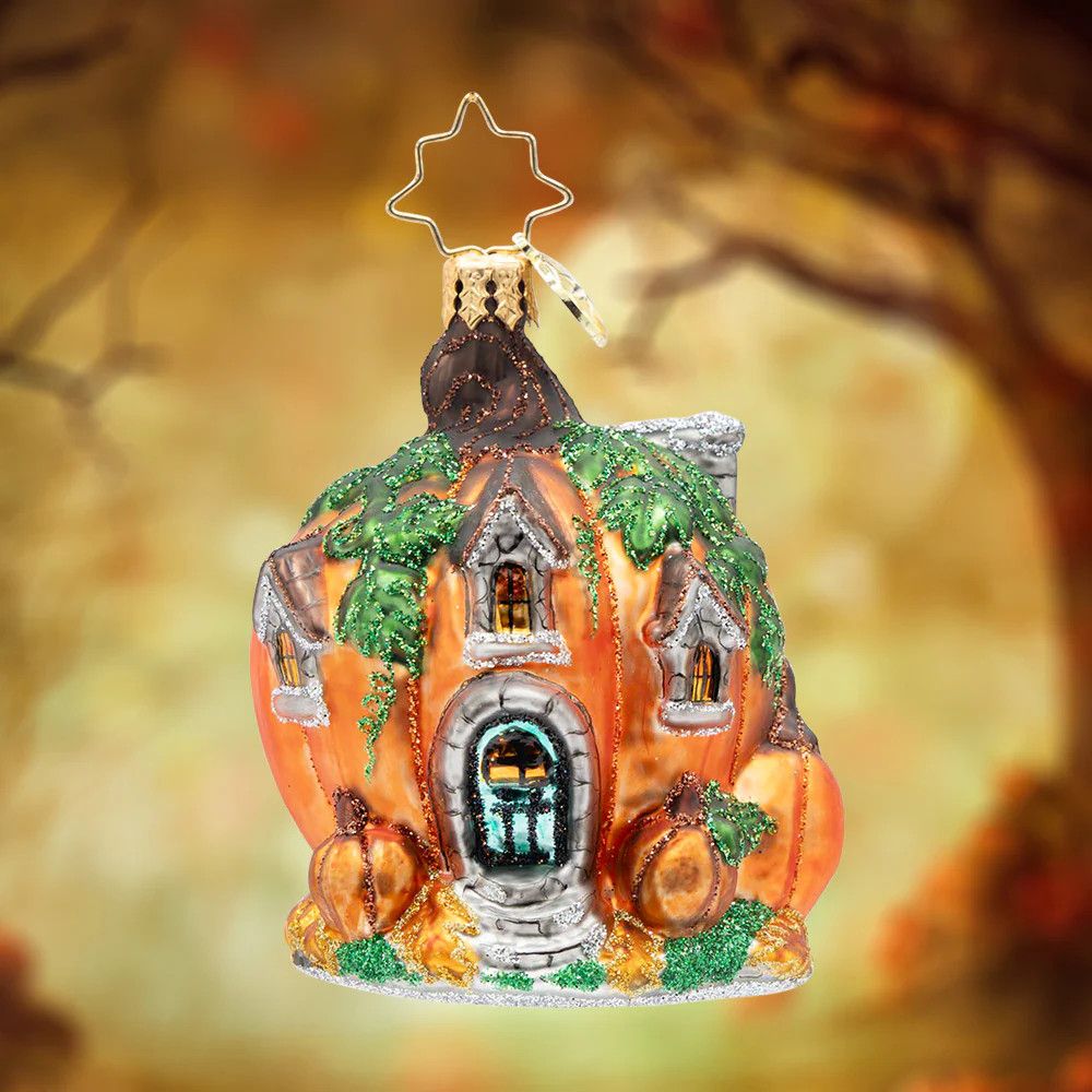 Pumpkin Patch Abode Gem Ornament