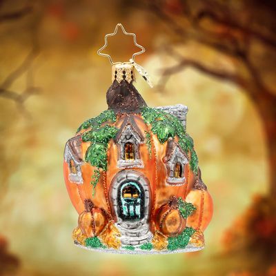 Pumpkin Patch Abode Gem Ornament