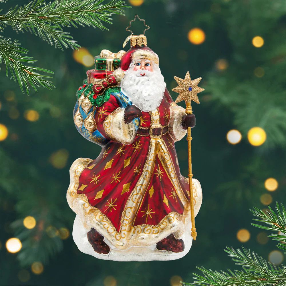 Starlight Keepsake Santa Ornament