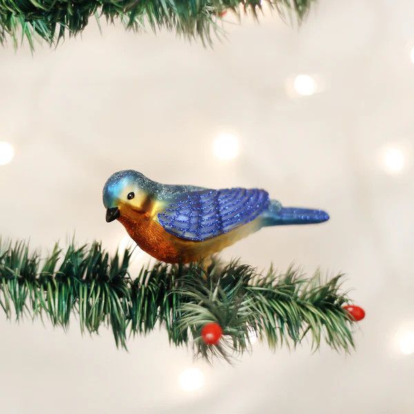 Western Bluebird Clip Ornament