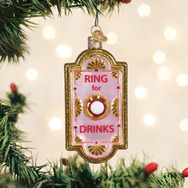 Ring for Drinks Doorbell Ornament