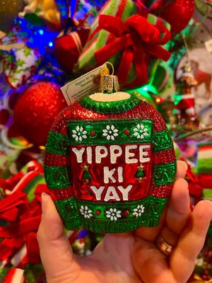 Yippee Ki Yay Sweater Ornament