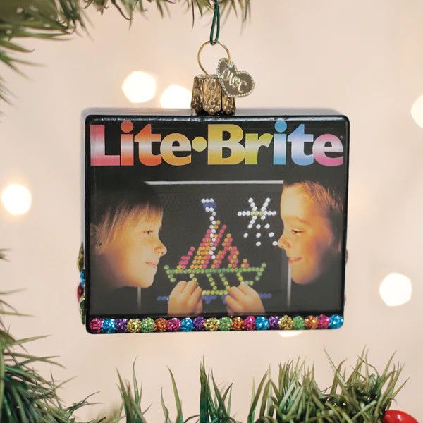 Lite Brite Box Ornament