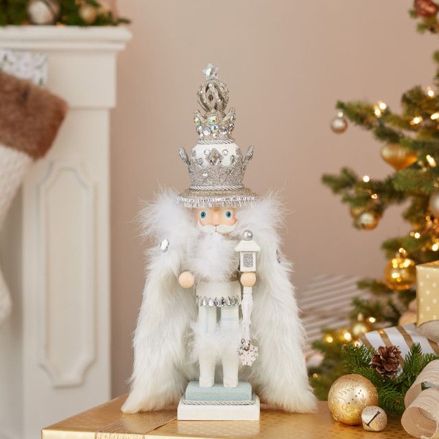 White Fur King Nutcracker