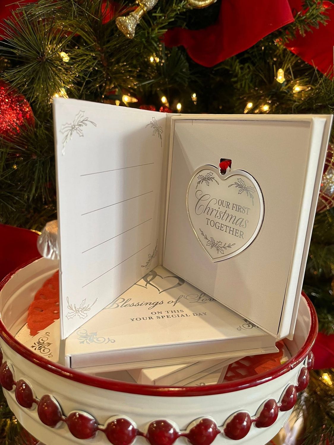Our First Christmas Heart Ornament