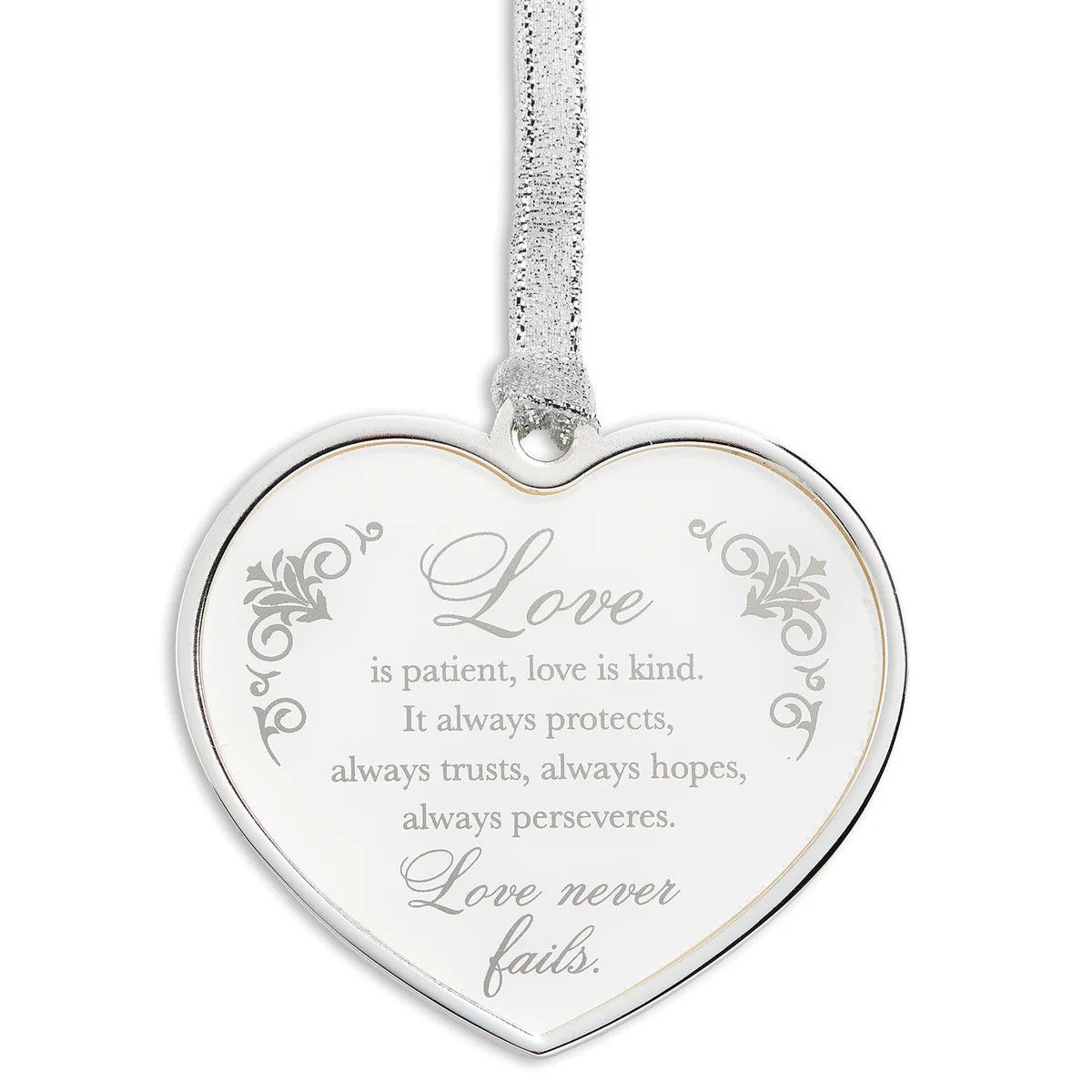 Love Is Patient Heart Ornament