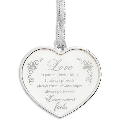 Love Is Patient Heart Ornament