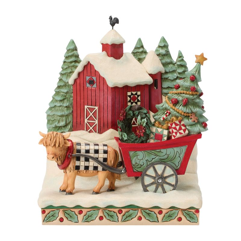 "Full of Christmas Spirit" Highland Glen Barn Scene