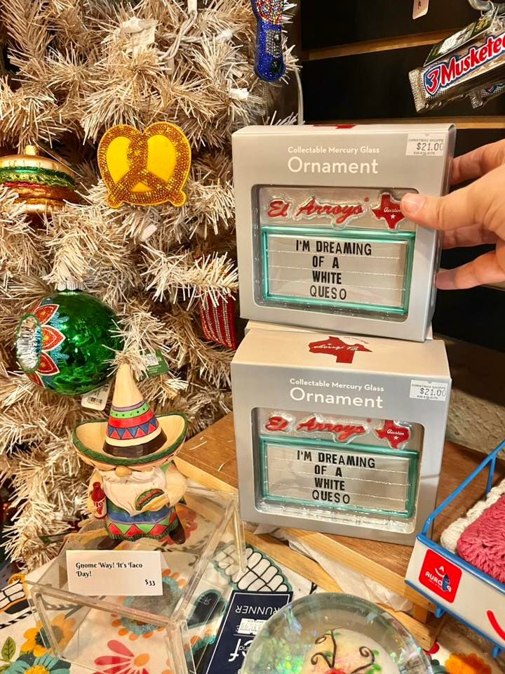White Queso Ornament