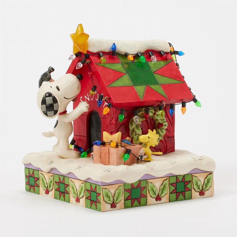 Jim Shore Snoopy Lit Doghouse