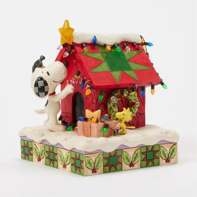 Jim Shore Snoopy Lit Doghouse