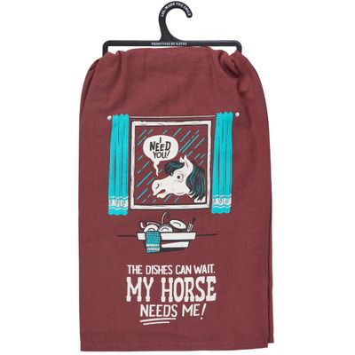 Horse Needs Me Kitchen Towel