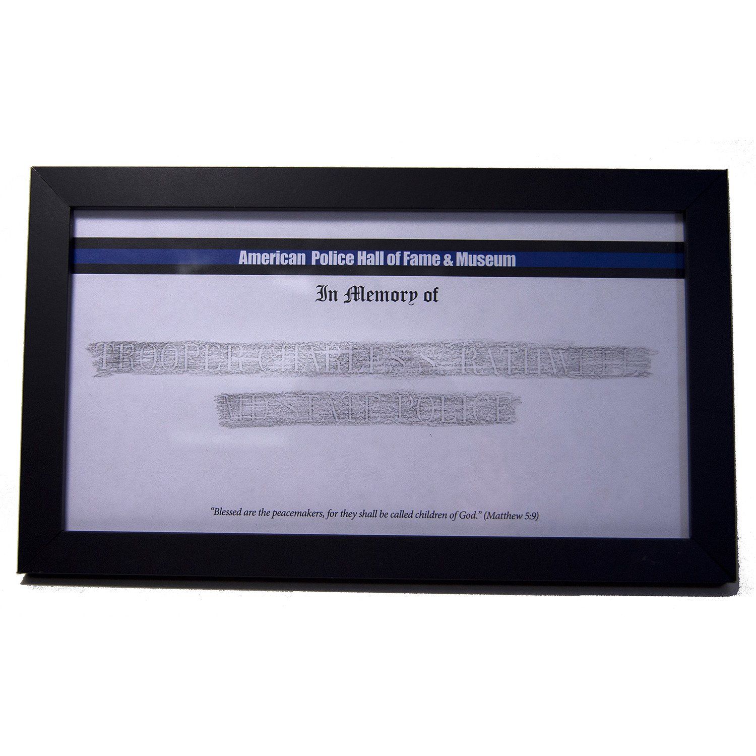 Memorial Etching Frame