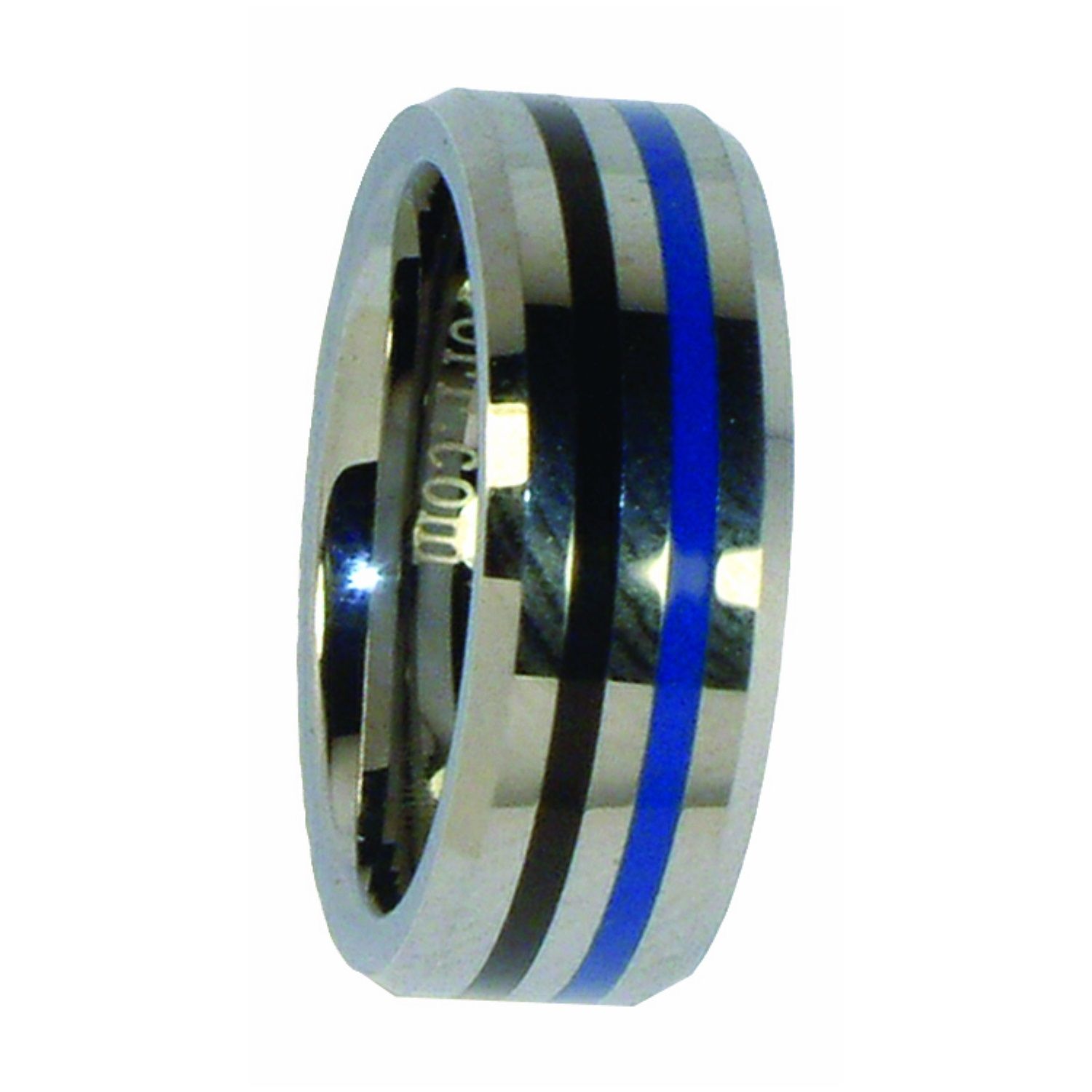 Blue/Black Ring, Size: 10