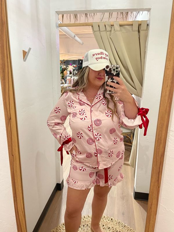 Candy Cane Pajama Set