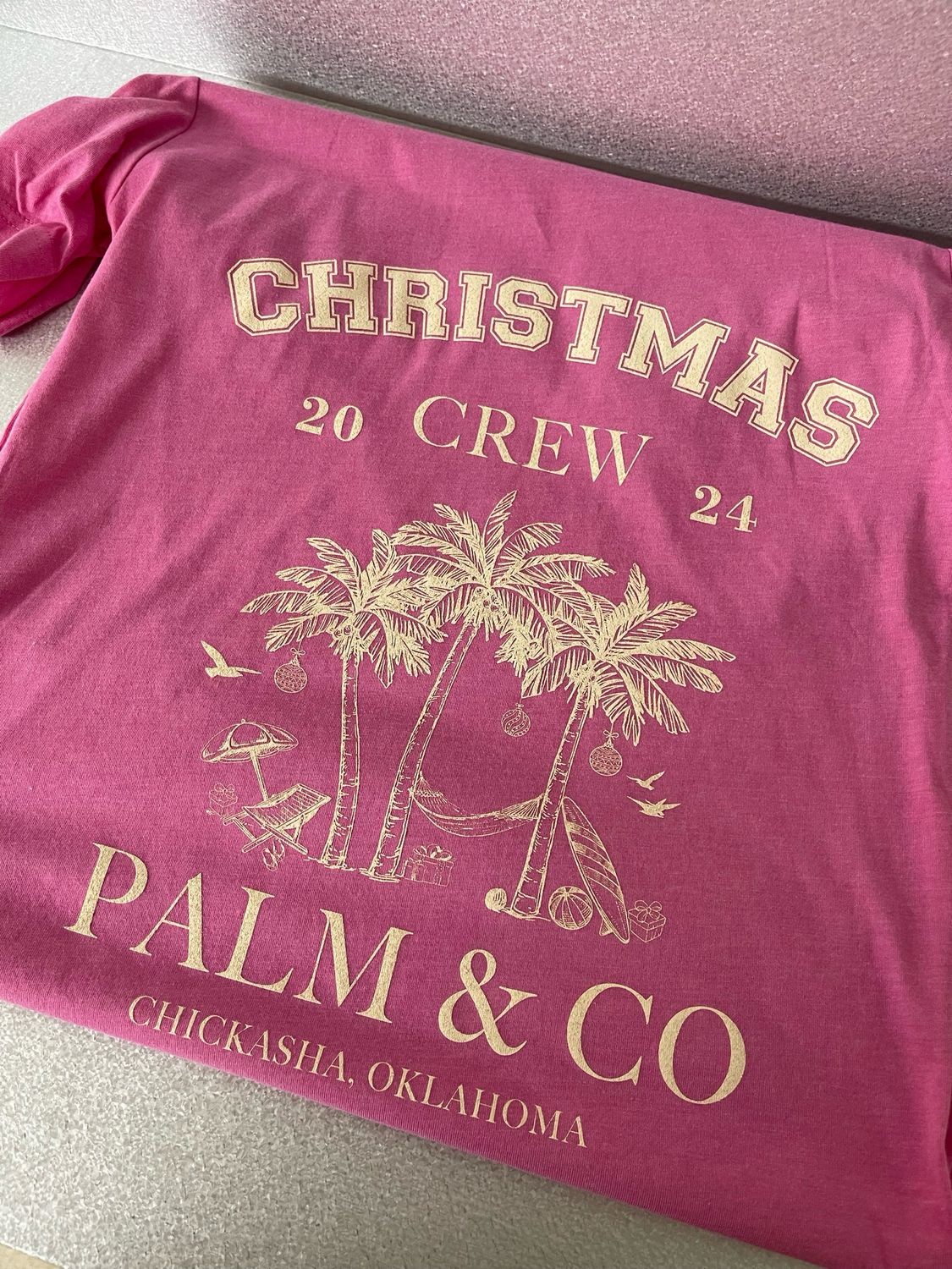 Christmas Crew Palm + Co Tee