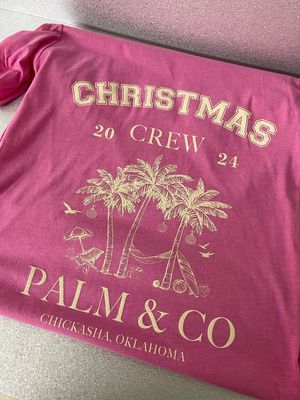 Christmas Crew Palm + Co Tee