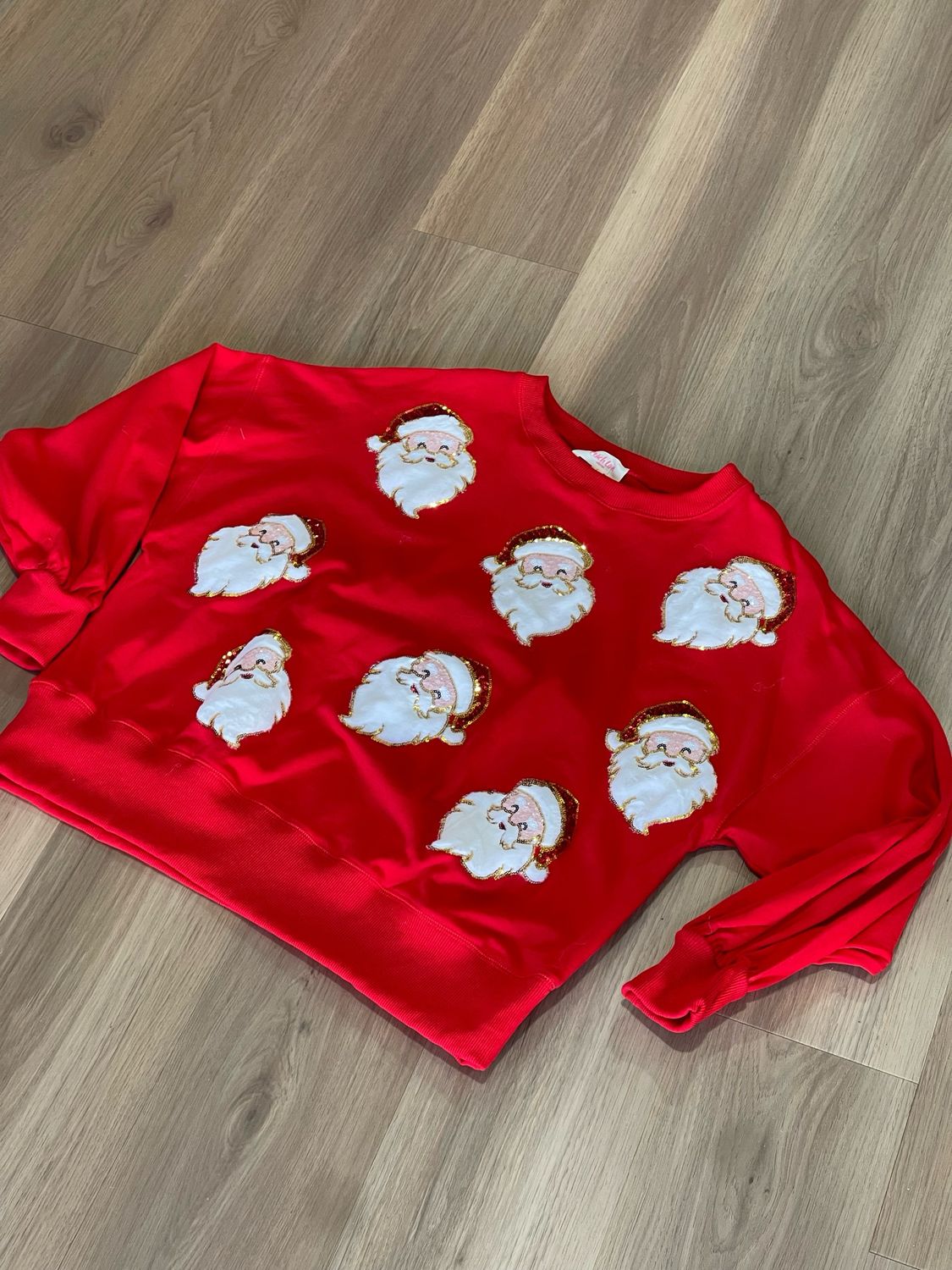 Santa Claus Sequin Sweatshirt