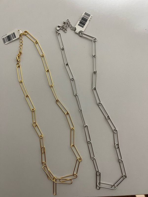 Metallic Chain Link Necklace