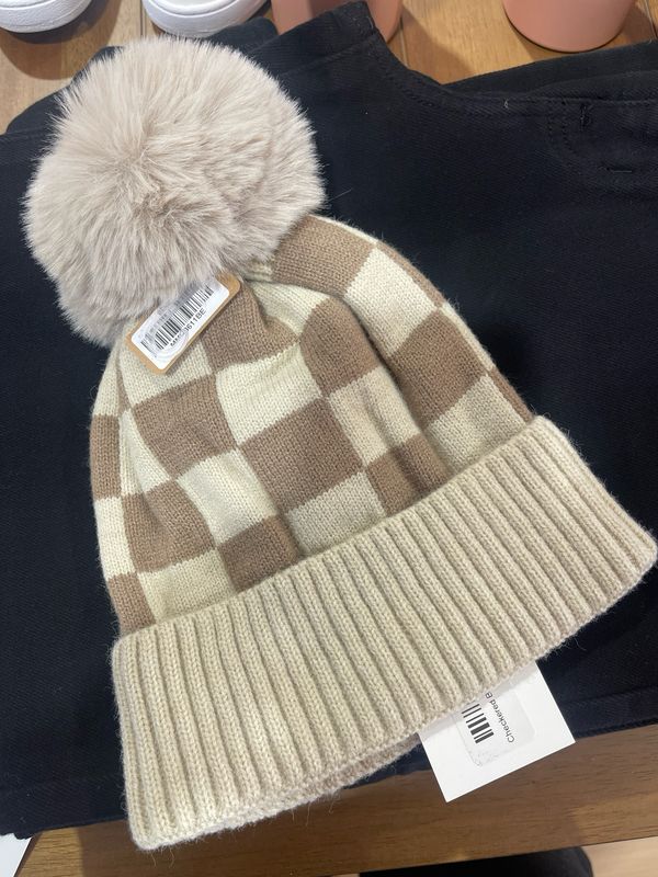 Checkered Beanie